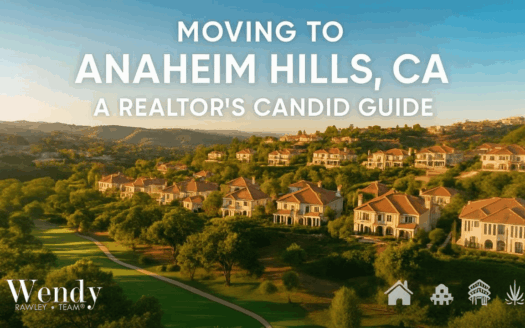 Anaheim Hills Real Estate homes with hillside views at sunset – Moving to Anaheim Hills, CA Realtor’s Guide