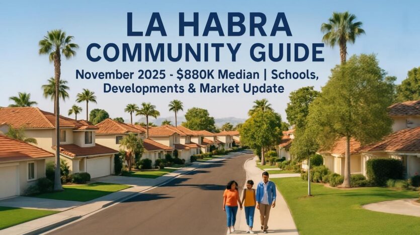 La Habra Community Guide (Nov 2025): $880K Median & Market Update