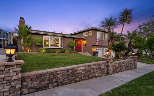 4102 Denver Avenue, Yorba Linda - front exterior, price improved to $1,400,000
