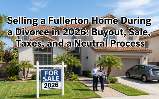 Selling a Fullerton Home During a Divorce in 2026: Buyout, Sale, Taxes, and a Neutral Process