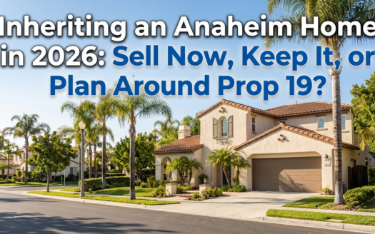 Inheriting an Anaheim Home in 2026: Sell Now, Keep It, or Plan Around Prop 19?