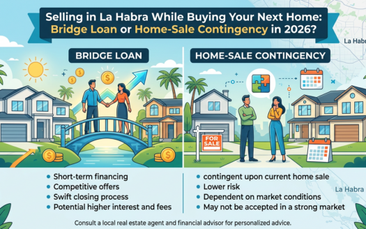 Selling in La Habra While Buying Your Next Home: Bridge Loan or Home-Sale Contingency in 2026?