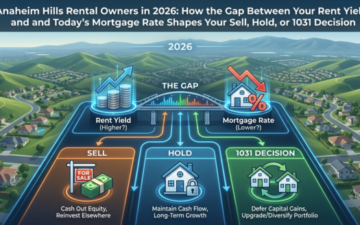 Anaheim Hills Rental Owners in 2026: How the Gap Between Your Rent Yield and Today's Mortgage Rate Shapes Your Sell, Hold, or