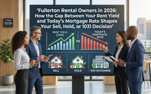Fullerton Rental Owners in 2026: How the Gap Between Your Rent Yield and Today's Mortgage Rate Shapes Your Sell, Hold, or 103