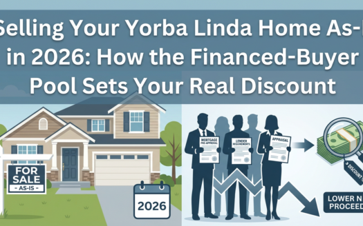 Selling Your Yorba Linda Home As-Is in 2026: How the Financed-Buyer Pool Sets Your Real Discount