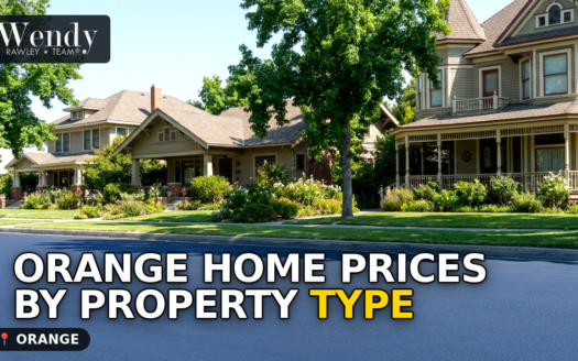 Orange Home Prices by Property Type: Condo, Townhouse and Single-Family Medians